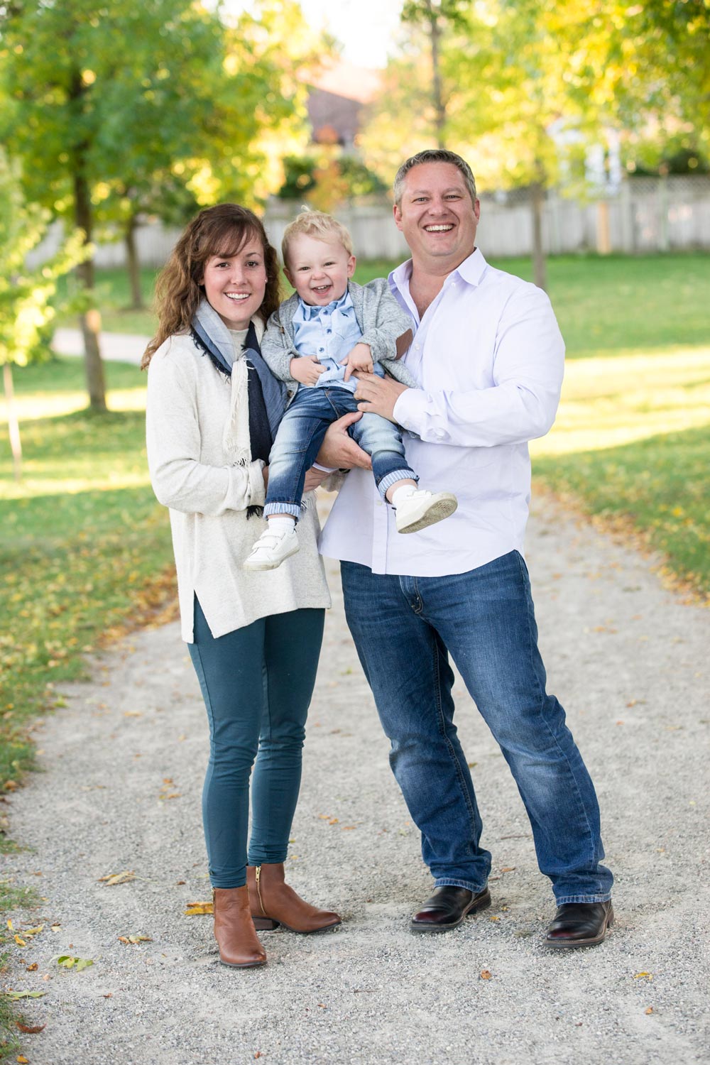 Jeremiah and his family in a park in Guelph, Ontario.